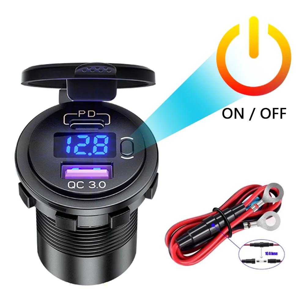  USB  ޴ , 3.0 PD    , Escondite Secreto ޴ ڵ ׼, DC 12V-24V